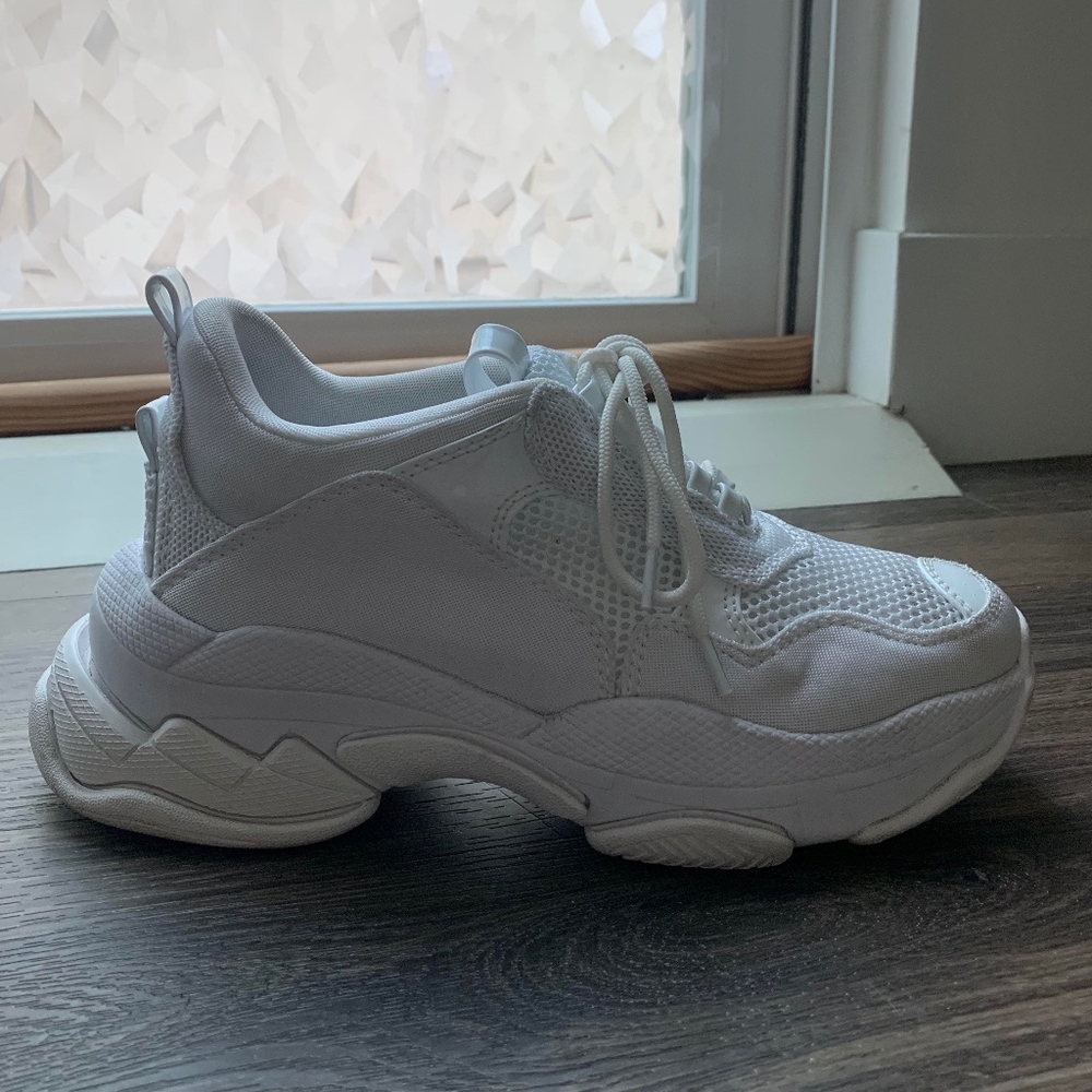 Jeffrey Campbell White Sneakers (8.5)